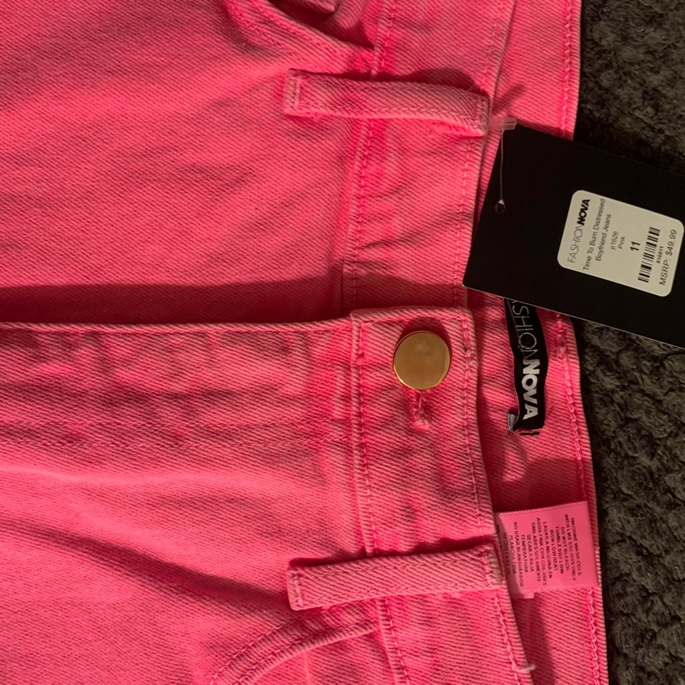 Pink Ripped Jeans - Picture 2 of 7